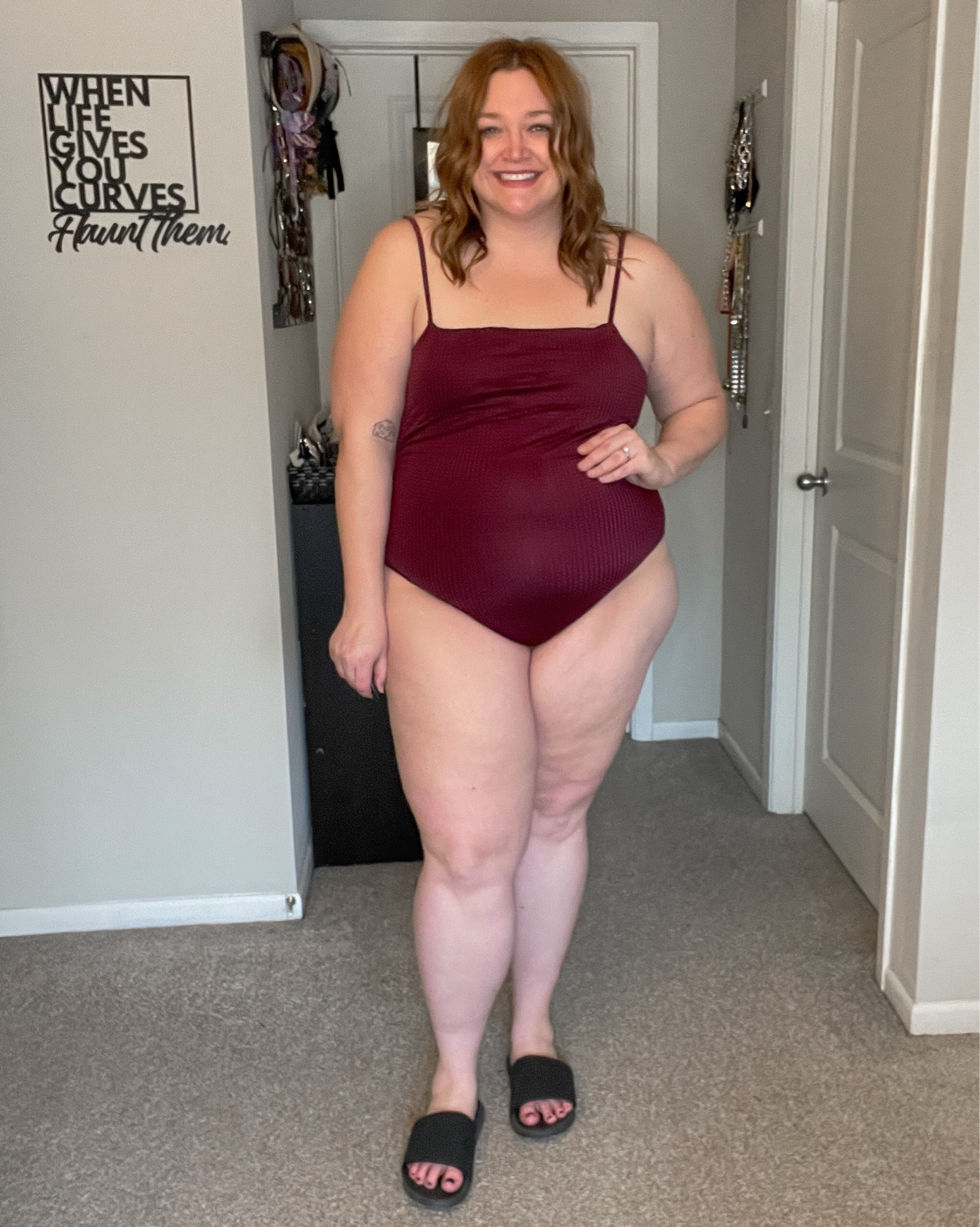 Plus size sustainable swimsuit
2X as a 18/20
Code 20tata to save 20%

#LTKMidsize #LTKSwim #LTKPlusSize