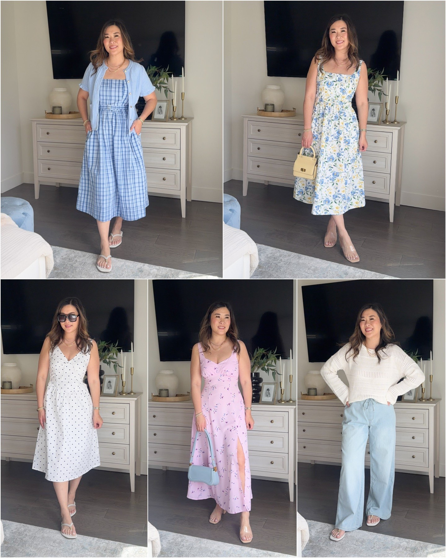 Walmart Spring dresses that are affordable and chic!!!
Dresses: Small
Sweater: Large
Pants: Medium 

#WalmartFashion #WalmartStyle #salmad