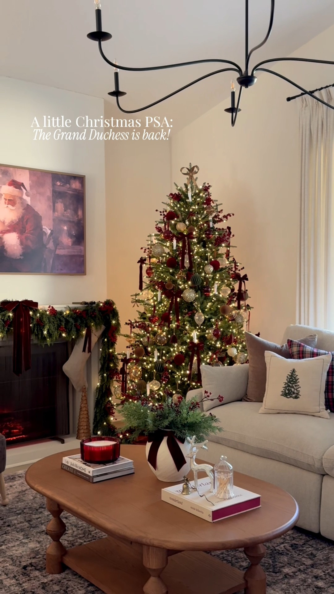 A little Christmas PSA because one of the most beautiful Christmas trees is back 🎄✨

There’s just something so magical about the Grand Duchess tree. It has such a classic, timeless look, and every year it reminds me why it’s a favorite. I have the full (7.5 ft) one here in my living room, but the slim would be so pretty if you have a smaller space. 

Comment tree and I’ll send you the link!