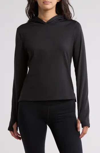 Z by Zella Fleece Lined Long Sleeve Hooded T-Shirt | Nordstromrack | Nordstrom Rack