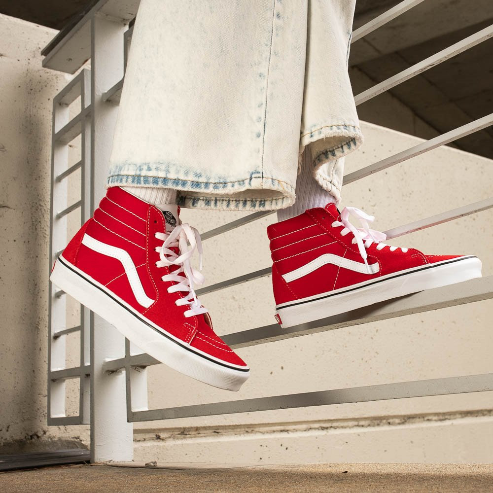 Vans Sk8-Hi Skate Shoe - Racing Red | Journeys
