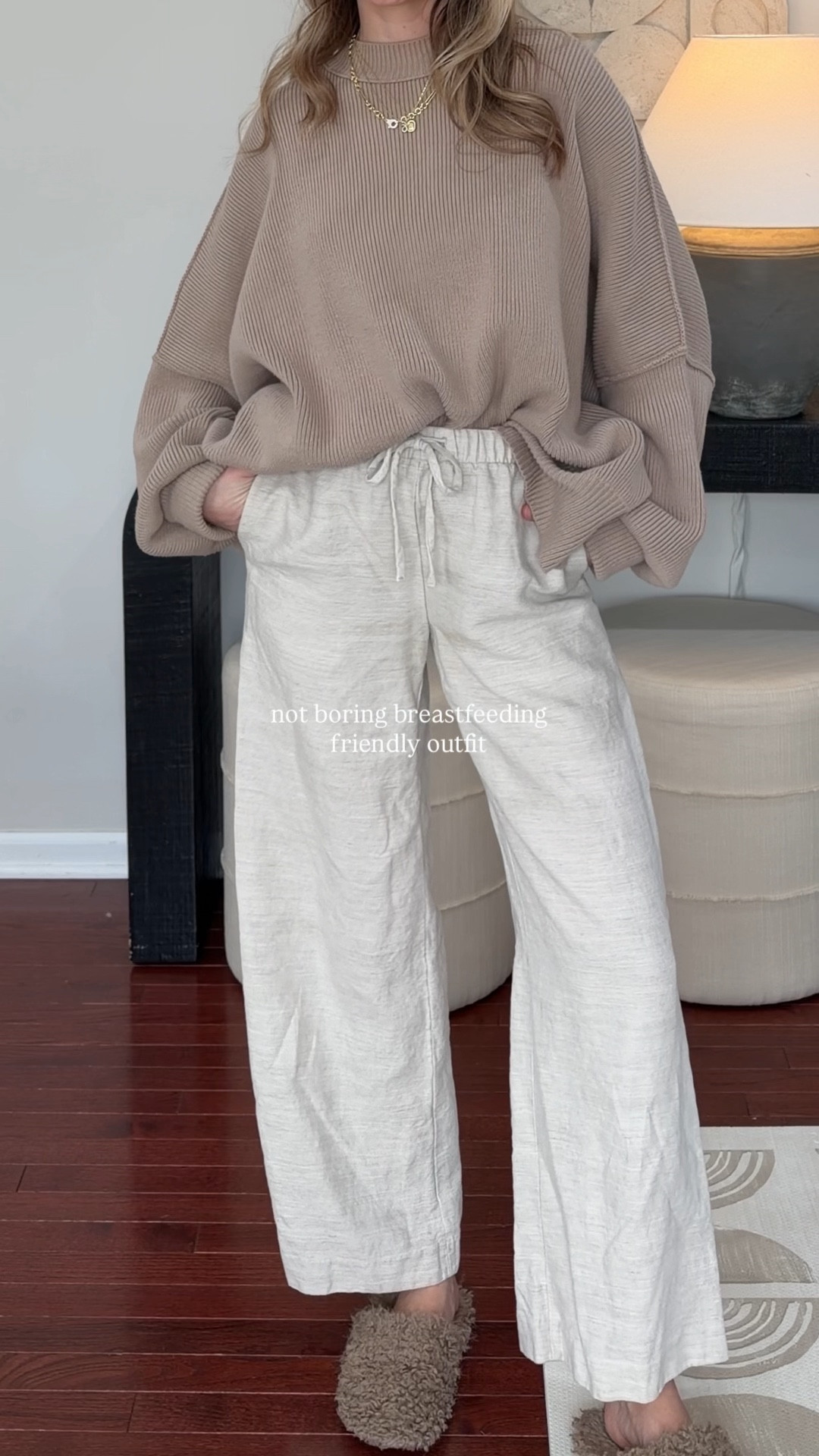 Aritzia lodge pants that I wore allll summer now styled for winter!