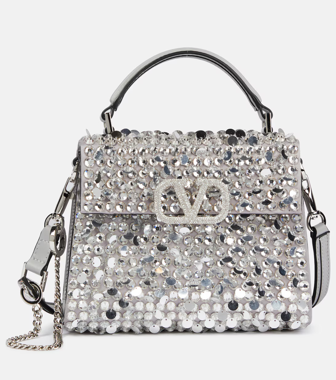 VSling Mini sequined leather tote bag | Mytheresa (INTL)