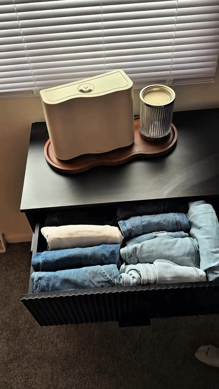 organize + style my new dresser with me — the ultimate budget-friendly storage upgrade 🧦👖ad

I found the perfect modern black 6-drawer dresser on Temu + couldn’t believe how much it holds — I fit 30 pairs of jeans using the KonMari fold in the top 2 drawers alone (12 in the top drawer, 16 in the second!). minimal effort, maximum organization ✨

the fluted drawer design + metal frame adds such a sleek touch to my cozy corner — I styled the top with a wooden tray, my cloud diffuser, wax warmer, and vase with my floral arrangement I made at Forbes Creator Upfronts 🪵🪻🕯️

tap this link ➞ https://app.temu.com/k/usx508ci8v3 or search code ⌕ dvy8837 in the Temu app search bar for extra discounts!!
〰️Temu New App Users ONLY! 

want the direct link for my dresser? 
🗨️ write LINK and I’ll send it straight to your DMs!

#temu #shoptemu #temufinds #temulifestyle #dresserorganization #konmarimethod #organizedhome #cozyhomedecor #budgetfriendlyfinds #intentionalhome #smallspacestyling #neutralhome #moderncozy #flutedfurniture #homestylingtips #cozycorners #storagehack #minimalhome

#LTKHome #LTKStyleTip #LTKSaleAlert