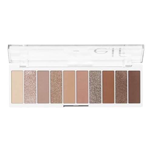 e.l.f. Perfect 10 Eyeshadow Palette, Ten Ultra-pigmented Shimmer & Matte Shades, Vegan & Cruelty-Free, Keep It Ethereal | Amazon (US)