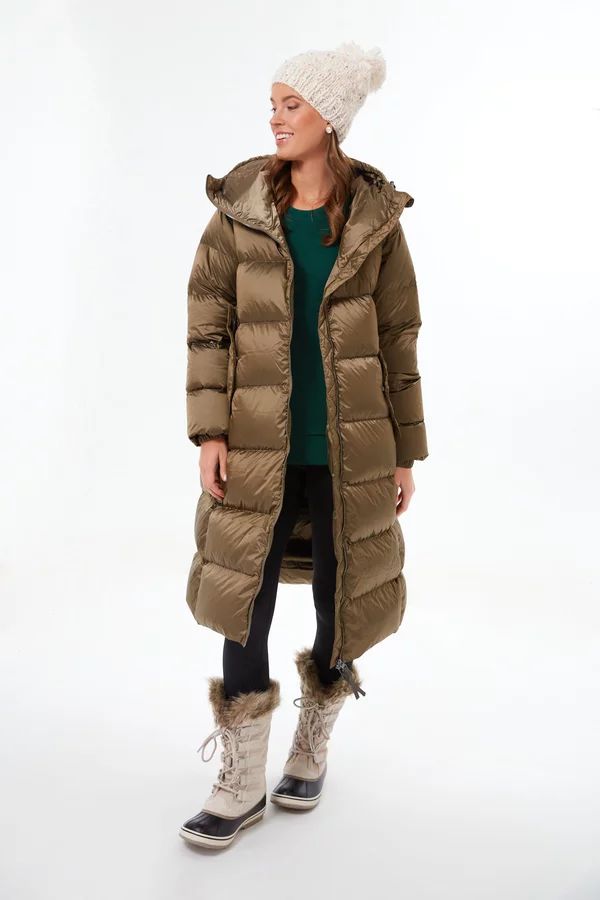 Brushed Olive Metallic Payton Puffer Coat | Tuckernuck (US)