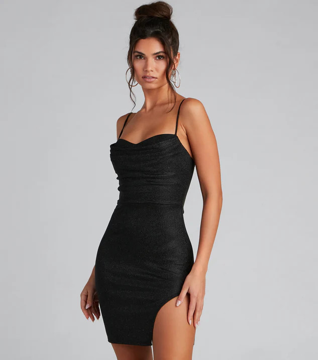 Major Glow Up Metallic Mini Dress | Windsor Stores