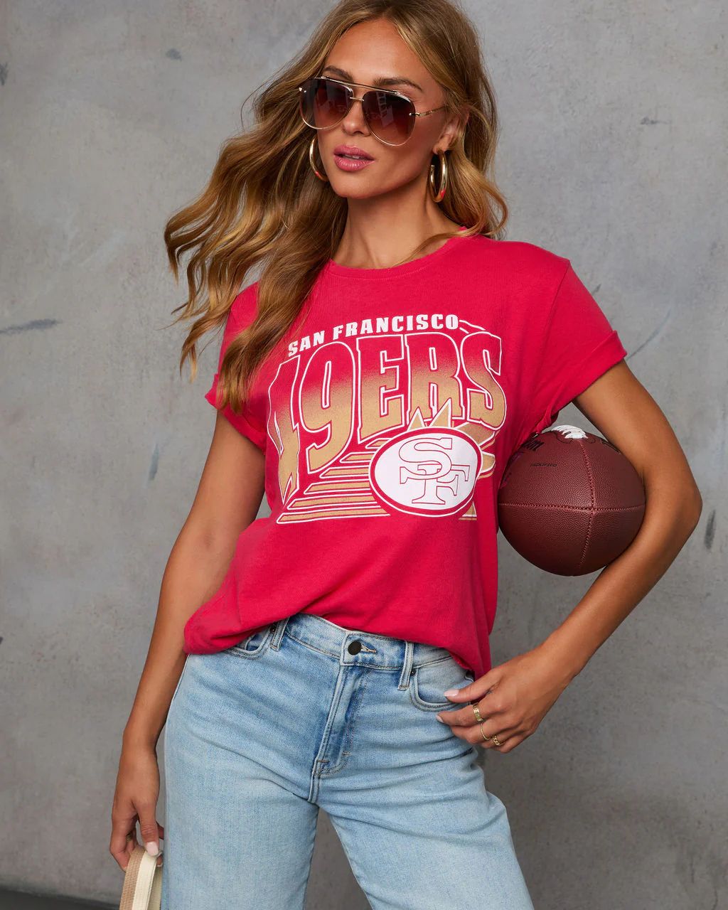 San Francisco 49ers Short Sleeve Graphic Top | VICI Collection