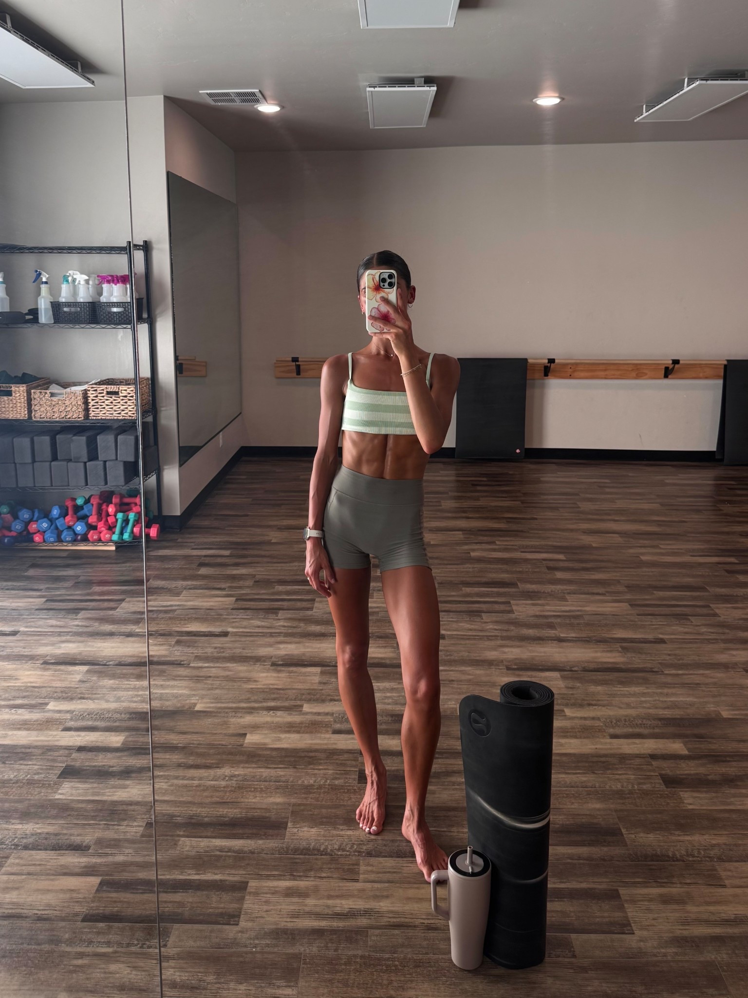 Heated yoga sculpt! Wearing XS/S bra and XS shorts (from white fox but linked similar) 

#LTKActive