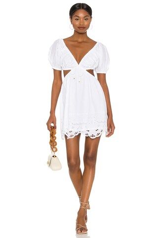 Tularosa Colleen Mini Dress in White from Revolve.com | Revolve Clothing (Global)