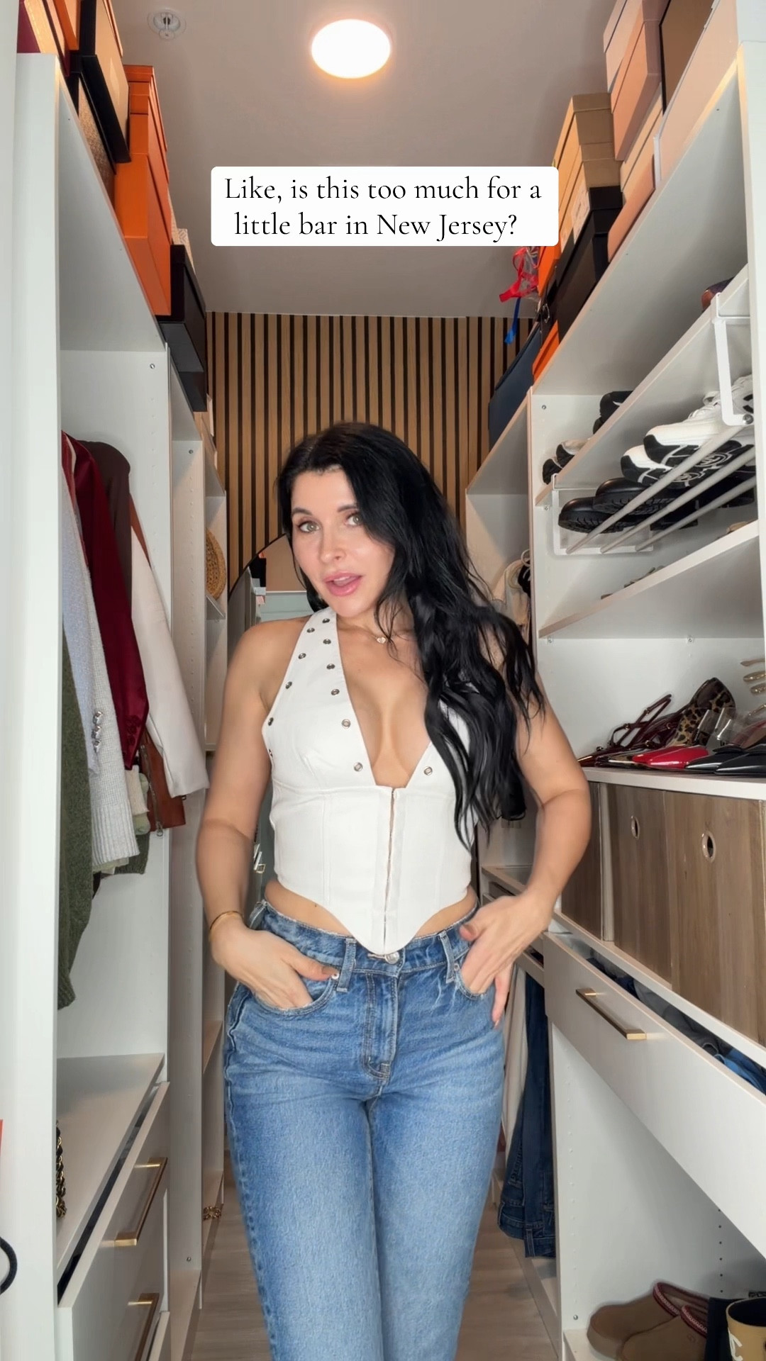 Faux leather corset clubbing top and jeans 

#LTKStyleTip #LTKFindsUnder50 #LTKParties