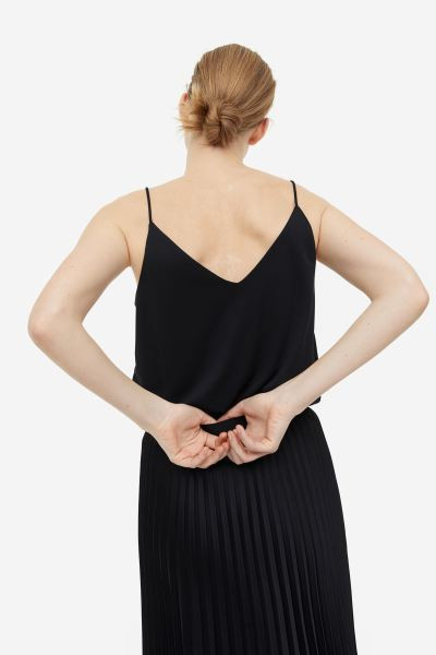 Trägertop mit V-Ausschnitt | H&M (DE, AT, CH, NL, FI)