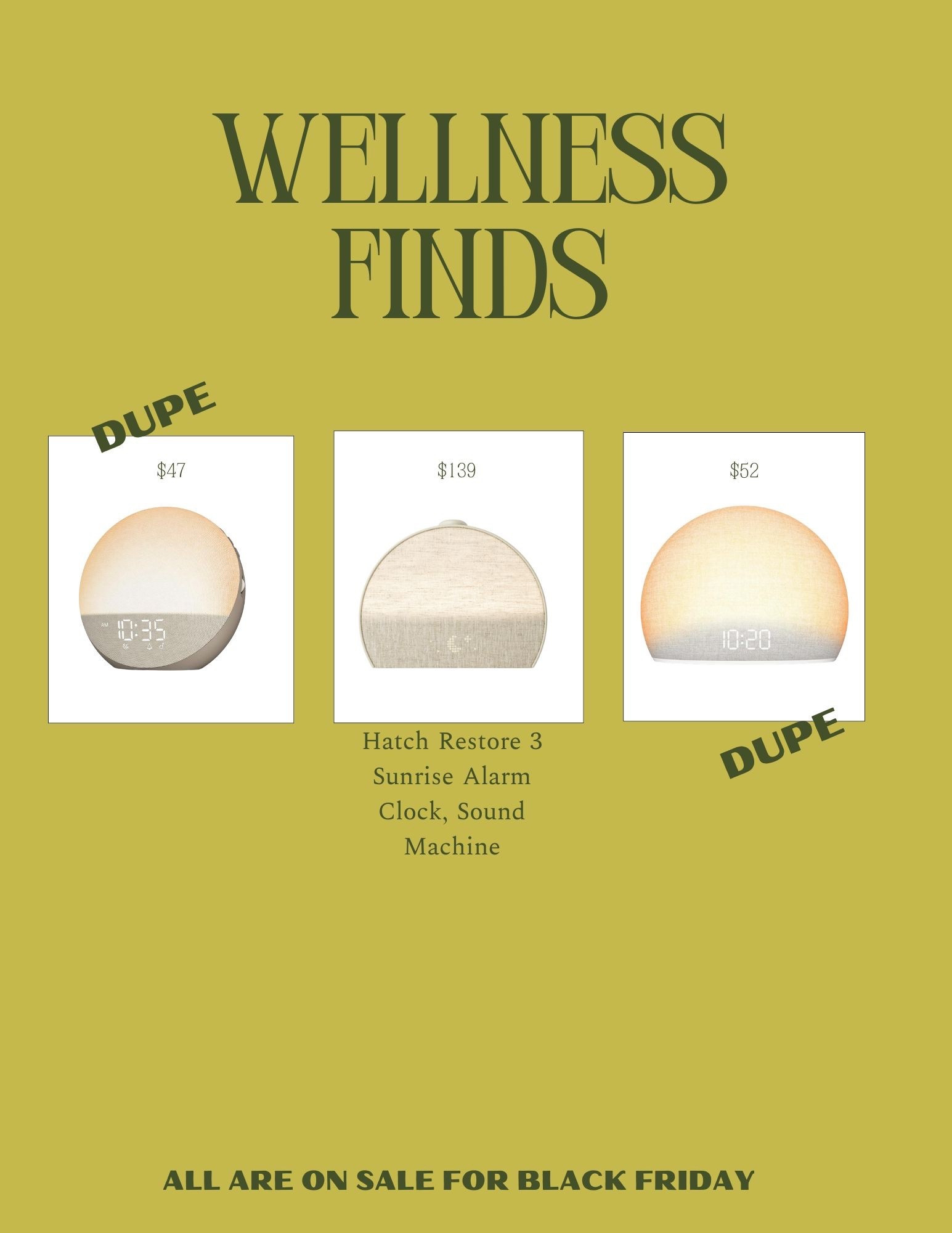 Here’s a link to The viral Hatch alarm clock Dupe ! Sound machine , morning routine, wellness girl! 

#LTKGiftGuide #LTKmorningroutine #LTKselfcare