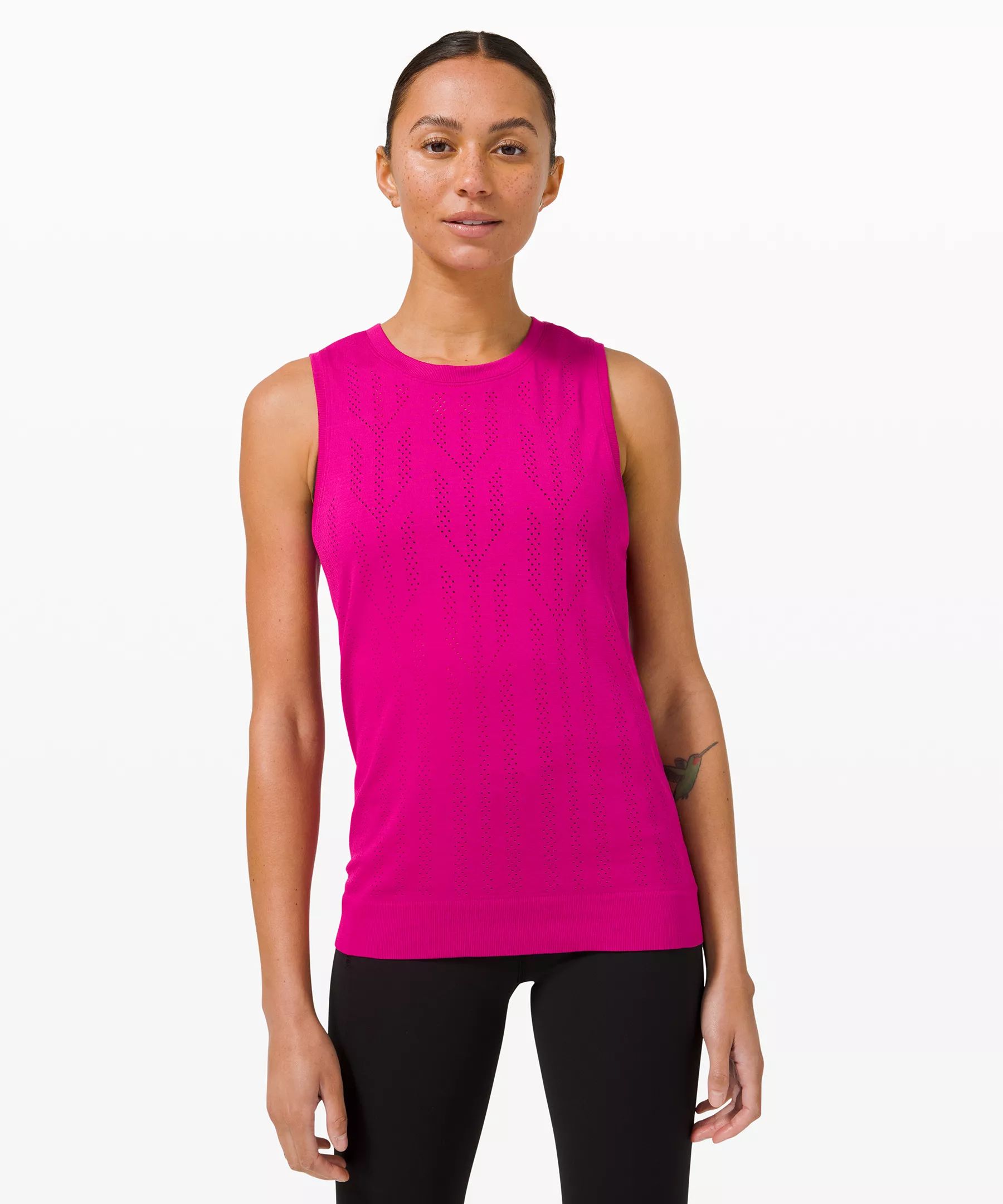 Swiftly Breathe Muscle Tank Top Fletching Lines | Women's Tank Tops | lululemon | Lululemon (US)