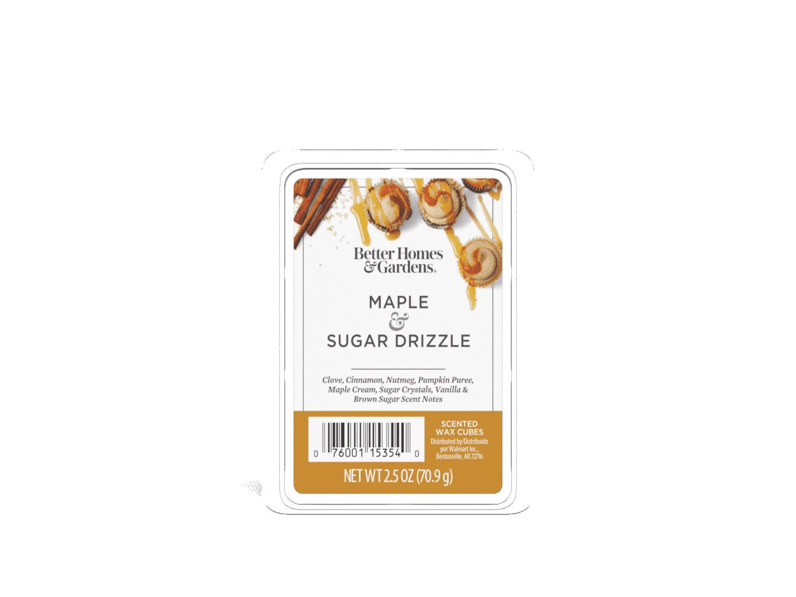 Maple Sugar Drizzle Scented Wax Melts, Better Homes & Gardens, 2.5 Oz (1-Pack) | Walmart (US)