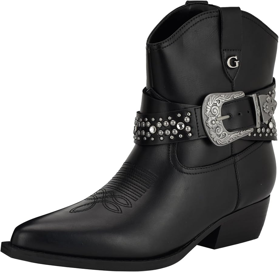 GUESS Women's Lansly Ankle Boot | Amazon (US)