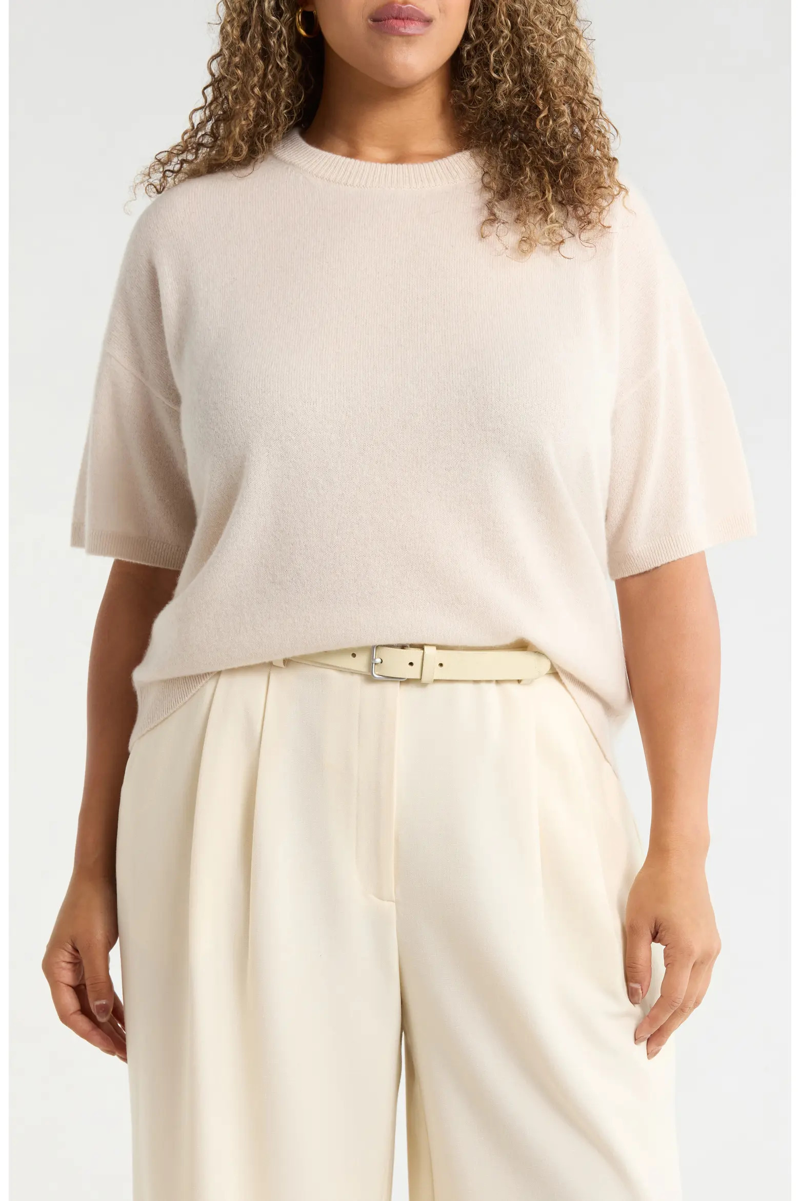 Short Sleeve Cashmere Sweater (Women) | Nordstrom | Nordstrom