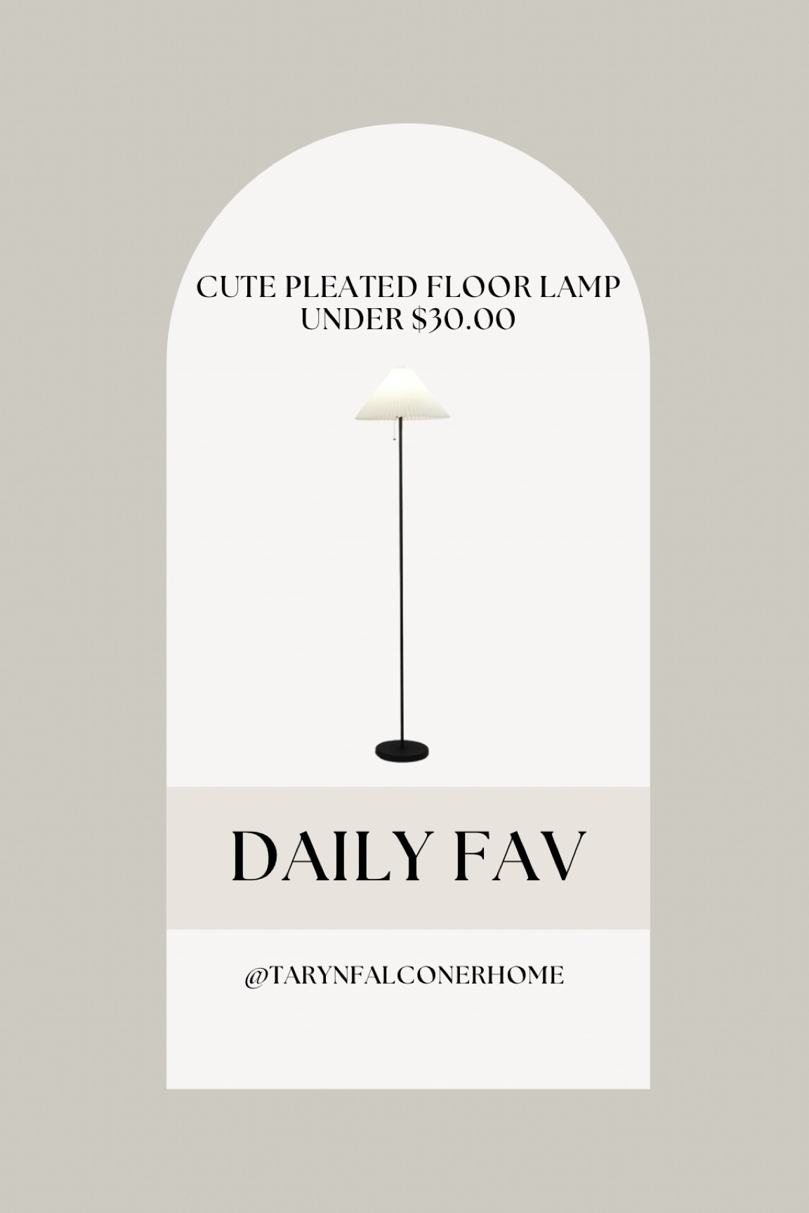 Cute pleated floor lamp under $30.00

#LTKsalealert #LTKSpringSale #LTKhome