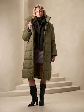 Hooded Puffer Jacket | Banana Republic Factory