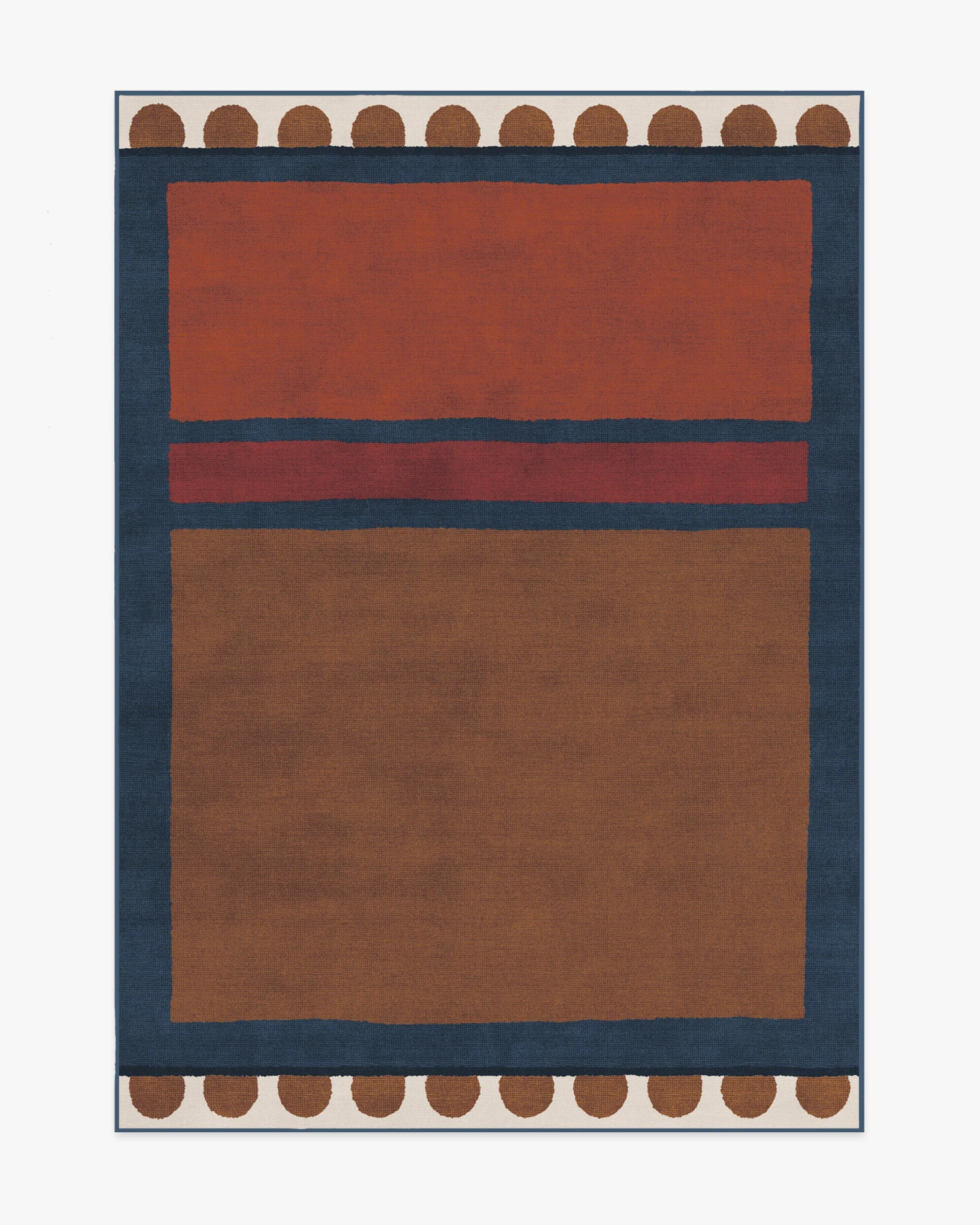Nina Indigo & Rust Rug by Justina Blakeney | Ruggable US | Ruggable