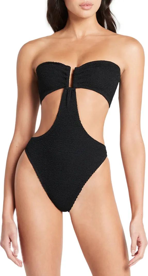 BOUND by Bond-Eye Thera Cutout Strapless One-Piece Swimsuit | Nordstrom | Nordstrom