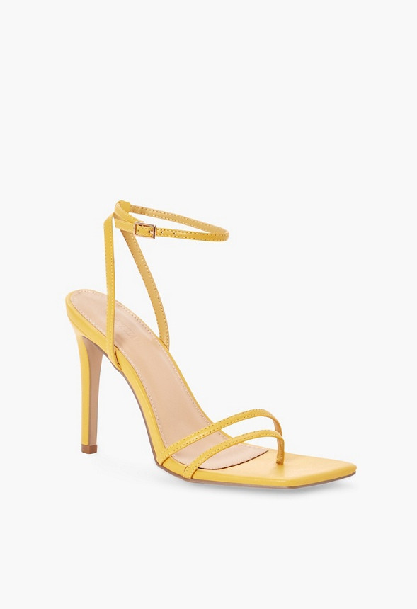 Camila Square Toe Heeled Sandal | JustFab