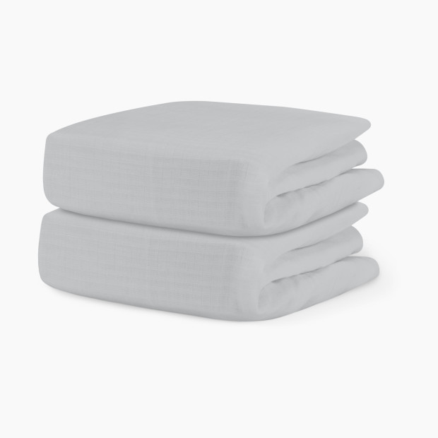 Newton Baby 2-Pack Organic Cotton Breathable Crib Sheets in Twilight Grey | Babylist