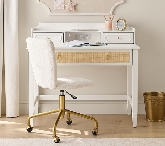 Ava Regency Caned Writing Desk Collection (42") | Pottery Barn Kids