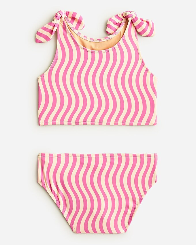 Girls' tie-shoulder two-piece swimsuit with UPF 50+ | J. Crew US