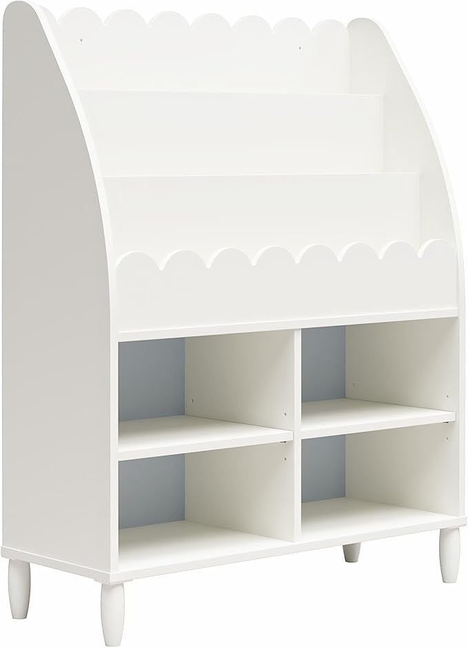 Max & Finn Little Seeds Cloud Kids' Bookshelf with Toy Storage Organizer, White | Amazon (US)