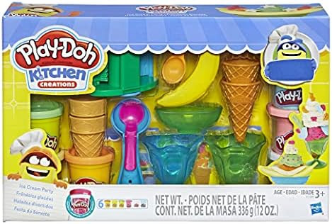 Play-Doh Kitchen Creations Ice Cream Party Play Food Set with 6 Non-Toxic Colors, 2 Oz Cans (Amaz... | Amazon (US)