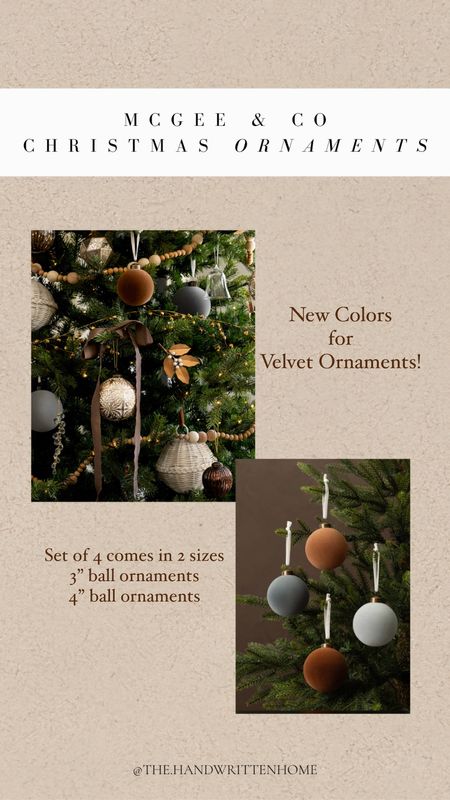 McGee & co Holiday new decor!

New colors for McGee and co velvet ornaments snd some of the classics are back!

This is just a preview of what’s to come and there will be a part 2!



#LTKsalealert #LTKHoliday #LTKSeasonal