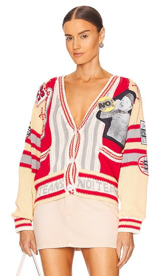 Golden Boys Cardigan in Burgundy | Revolve Clothing (Global)