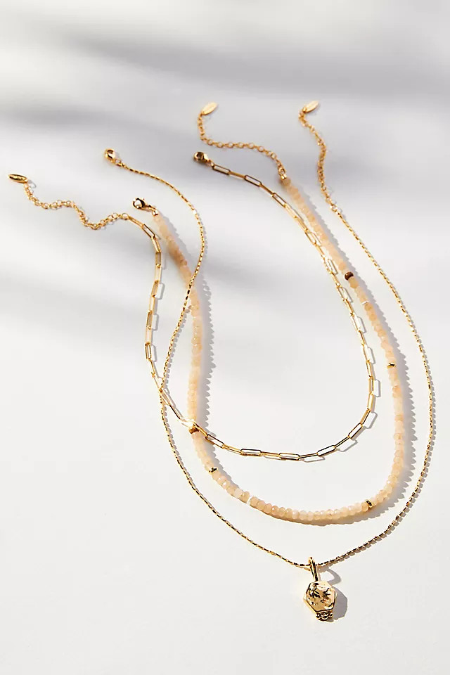Shades of Sea Triple-Layer Necklace | Anthropologie (US)