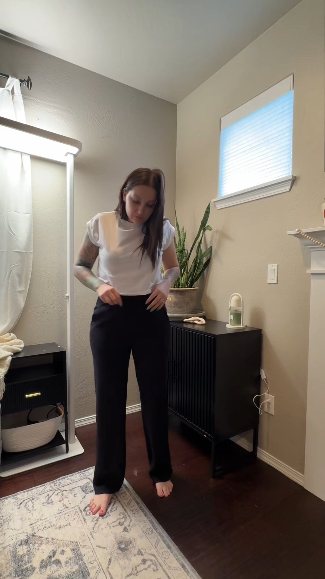 Finding pants that I can wear as comfy pants and wear to the office ? Never thought it would happen but with #ad @g4free_activewear I found the best of both worlds. 

Pair 1 - black wide leg pants, size medium 31” inseam 
Pair 2 - grey wide leg dress pants, size medium 31” inseam 

#g4free #springsale



#LTKWatchNow #LTKActive #LTKMidsize