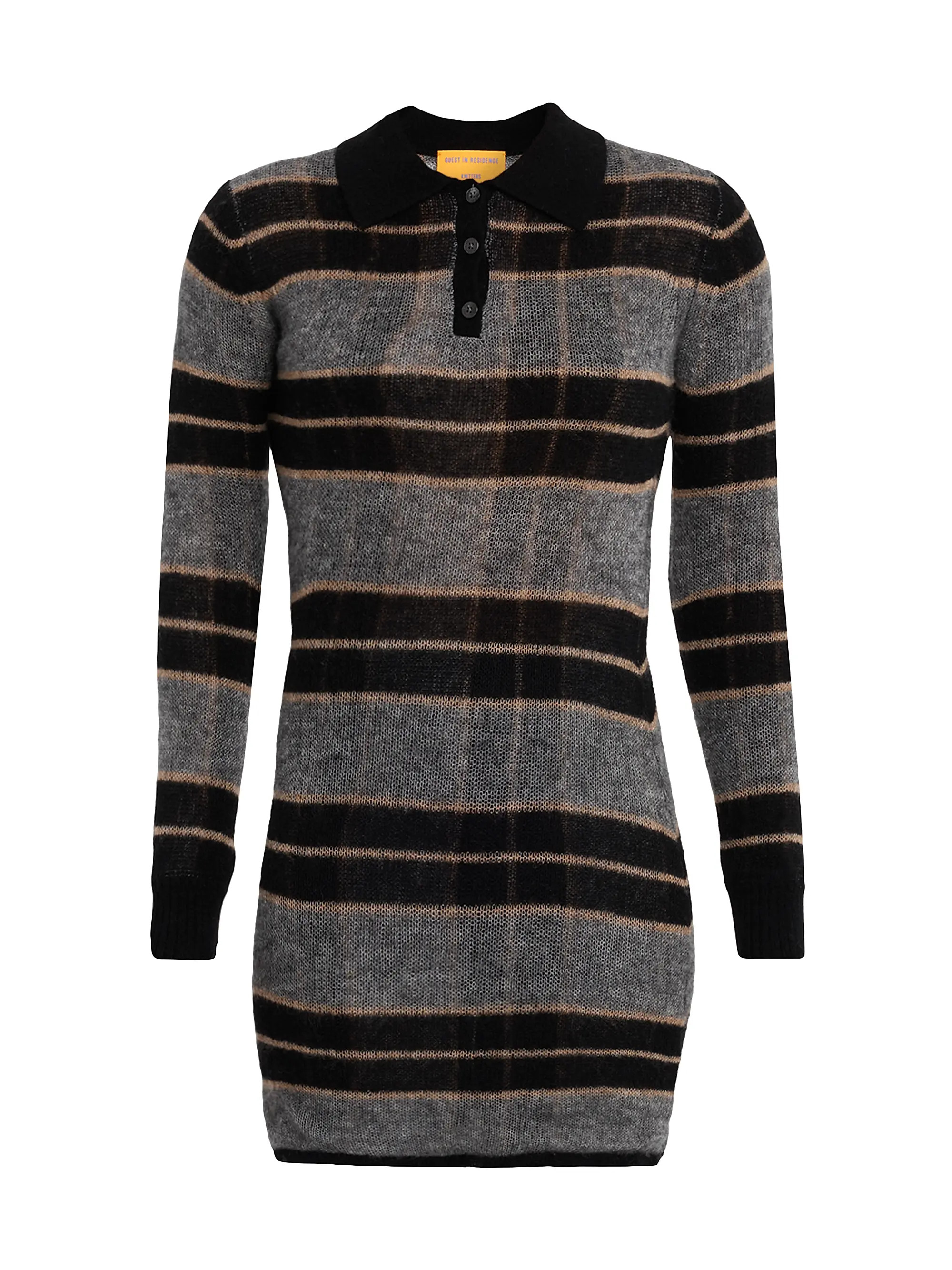 Plaid Cashmere-Blend Polo Dress | Saks Fifth Avenue