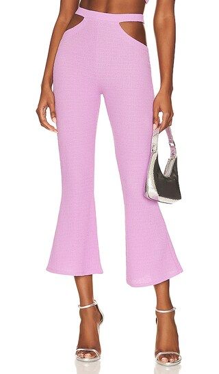 Arya Cut Out Pants in Purple | Revolve Clothing (Global)
