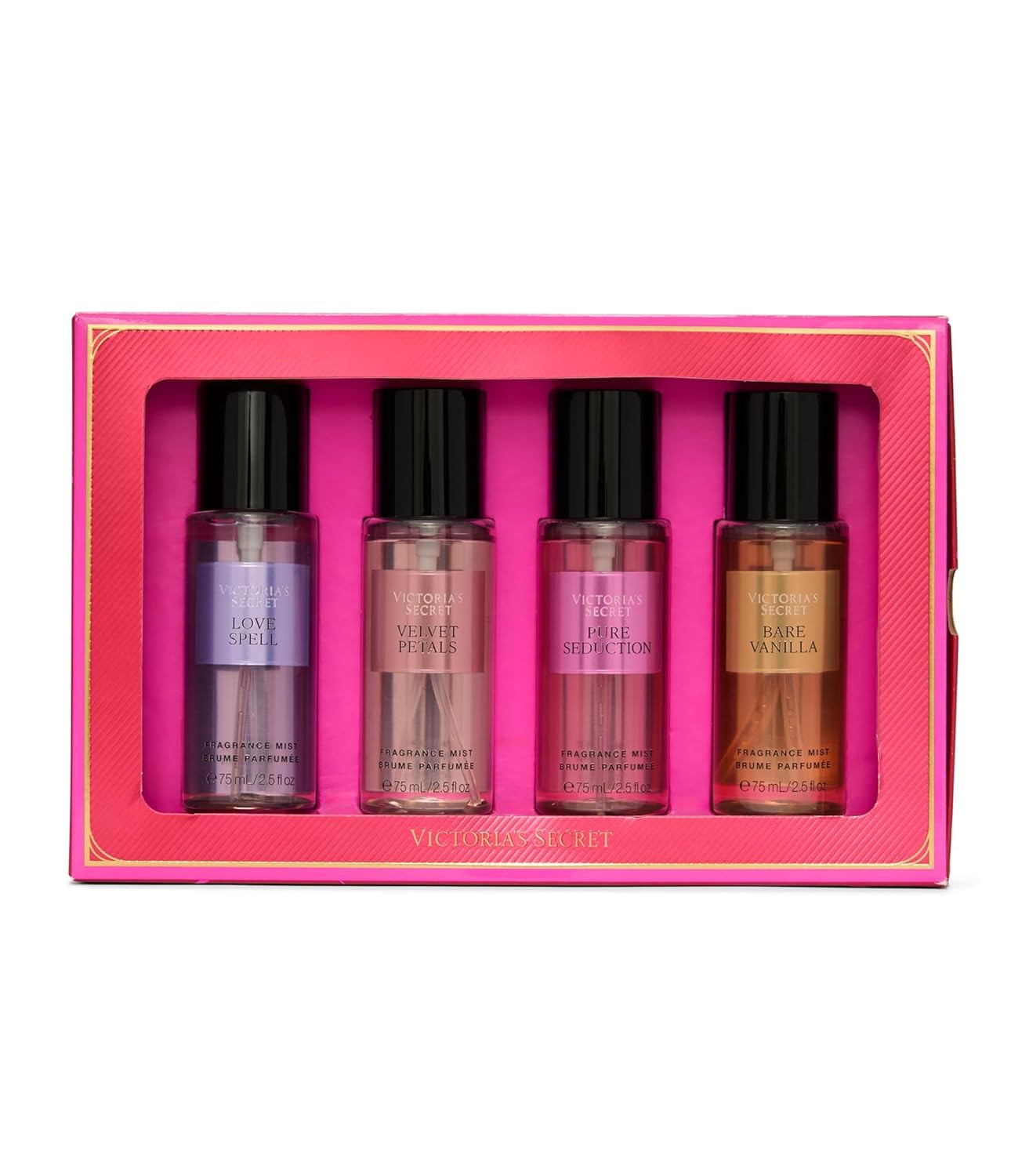 Victoria's Secret Fragrance Mist Collection 4 Piece Mini Mist Gift Set, Assorted Scents, Gift Set... | Amazon (US)