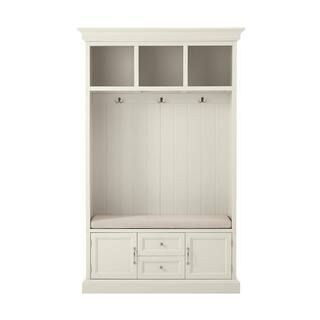 Home Decorators Collection Royce Polar Off-White 49 in. Hall Tree SK19075R1-PW - The Home Depot | The Home Depot