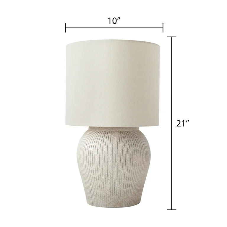 Better Homes & Gardens 21" Raw Sand Table Lamp with Shade by Dave & Jenny Marrs | Walmart (US)