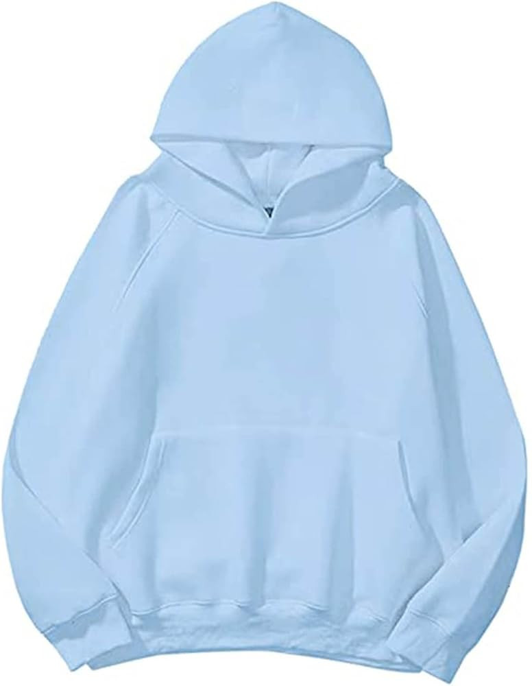 Women Hoodies Fleece Oversized Sweatshirt Casual Basic Long Sleeve Athletic Workout Pullover 2023... | Amazon (US)