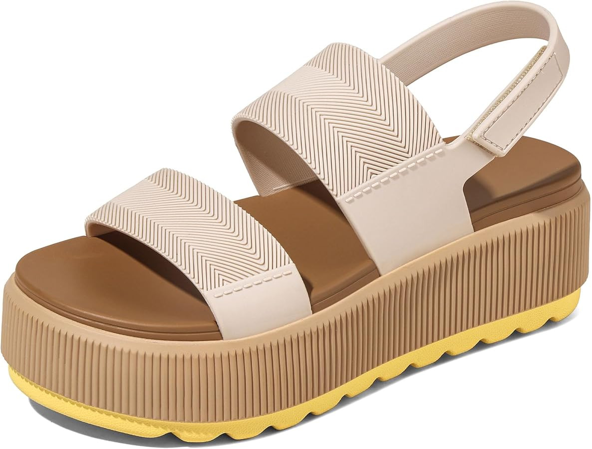 Lovee Cosee Platform Water Sandals for Women Chunky Wedge Lug Sole Comfortable Waterproof Summer ... | Amazon (US)