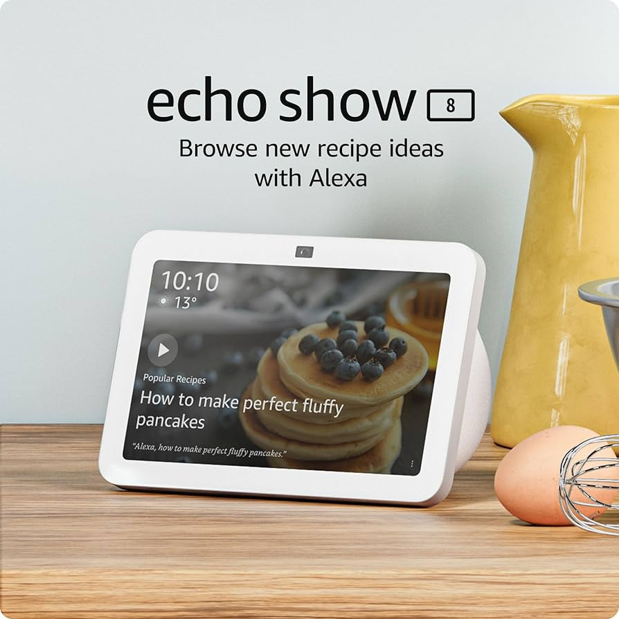 Echo Show 8 (3rd Gen, 2023 release) | Add Alexa around the home | 8" HD display with room-filling... | Amazon (US)