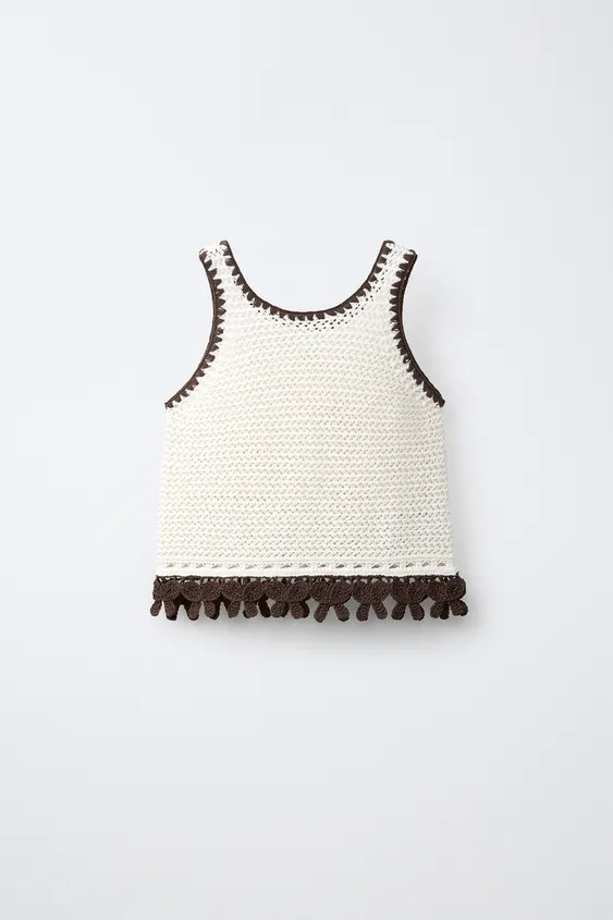 CONTRAST BOW KNIT TOP | Zara US