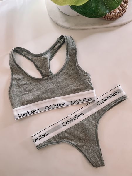 The Calvin Klein unlined bralette and modern cotton thong are comfortable classics! 

#LTKstyletip