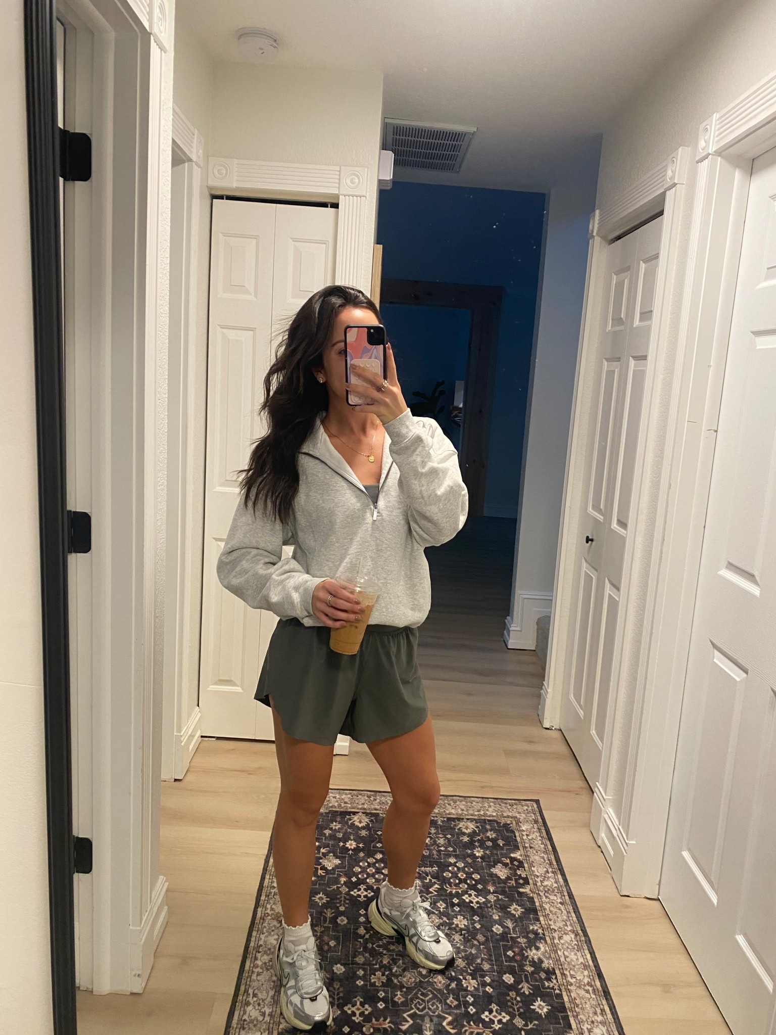 Morning workout and doctors appointment outfit! Shorts and tank from CRZ yoga, sweatshirt from Rhoback! Nike V2K sneakers

#LTKSeasonal #LTKActive #LTKFindsUnder100