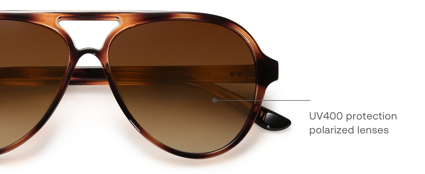 SOJOS Classic Polarized Aviator Sunglasses for Women Men, Retro Trendy Aviators Shades SJ2201 | Amazon (US)