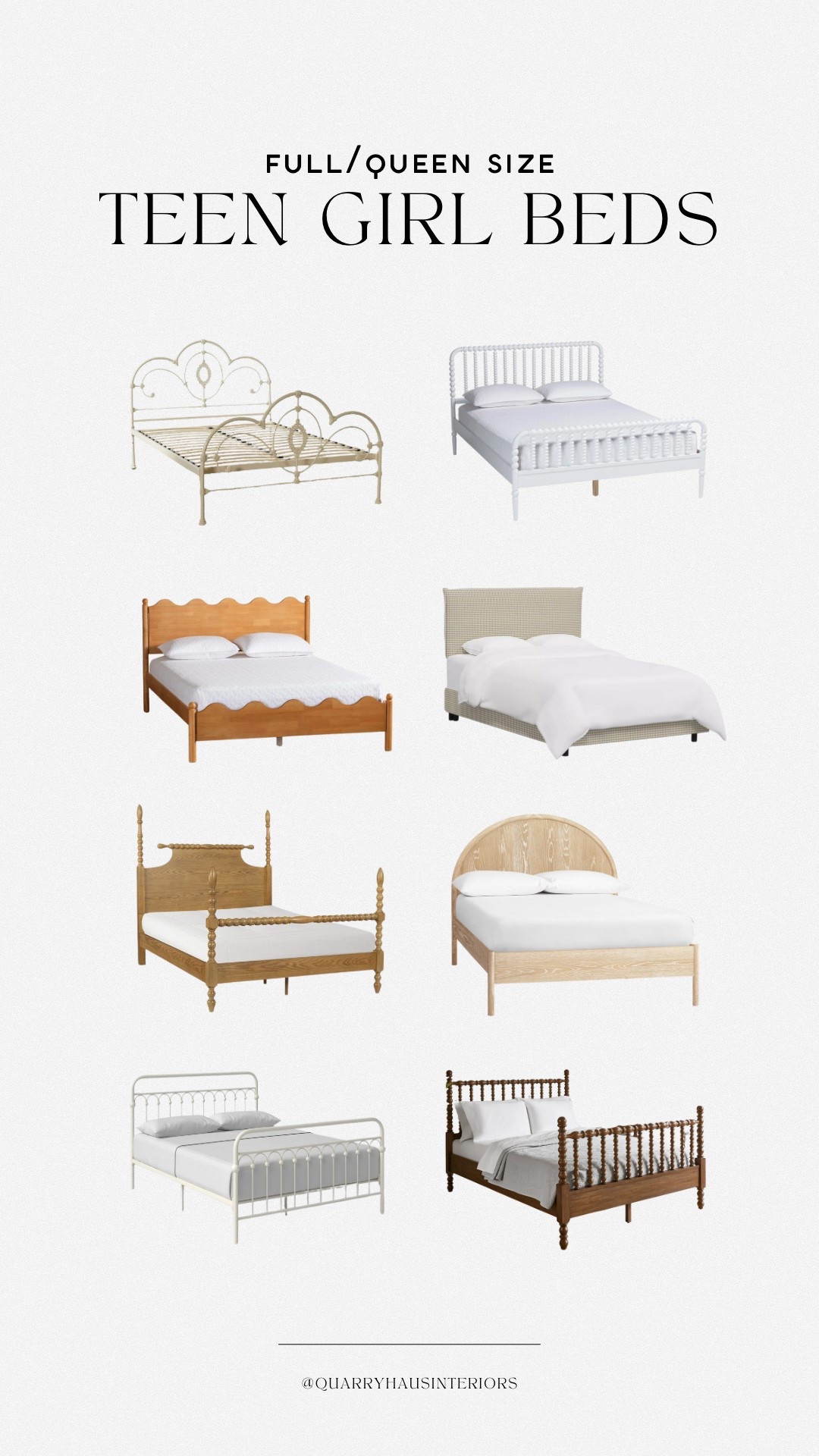 If you’re looking for a bed fit for a teen with feminine details, look no further! These full and queen sized options start at the budget friendly price of $283.99!

#LTKKids #LTKFamily #LTKHome