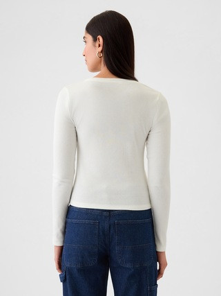 Modern Rib Cropped T-Shirt | Gap (US)