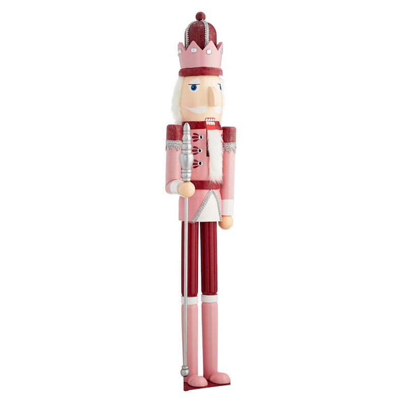Pink Wood Nutcracker, 36" | At Home